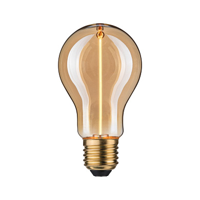 декоративная LED-лампа в форме груши из золотистого стекла