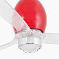 32029WW-9 Faro MINI ETERFAN люстра-вентилятор SMART WIZ со светом 17W красный Ø1280 3 лопасти — фото 2