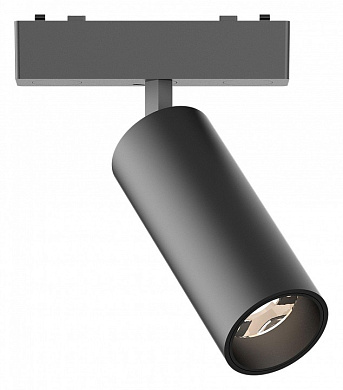 магнитный прожектор Skyflat цилиндрической формы черного цвета для трека 48V