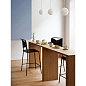 2497-8100 Torso Design House Stockholm Барный стул с металлическим каркасом и деревянным сиденьем светлого тона — фото 4