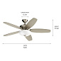 52" Renew Select Fan Brushed Stainless Steel люстра-вентилятор 330161BSS Kichler — фото 6