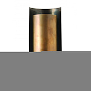 Small Covex Wall Light Antiqued Brass and Bronze Porta Romana