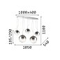Люстра Mapa Clear SP5 Cromo Ideal Lux 140759, хром — фото 2