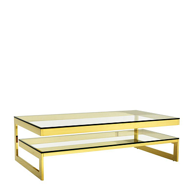 110367 Coffee Table Gamma gold finish кофейная карта Eichholtz