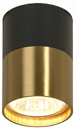 LSP-8555 Lussole Gilbert встраиваемый потолочный светильник цилиндрической формы с золотым кольцом