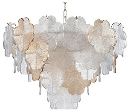 A4077LM-10GO Arte Lamp Mallika подвесная люстра с десятью плафонами белого цвета