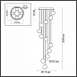 5084/60L Odeon Light Jemstone подвесной светильник, 5Вт, 4000K, 3000лм, хром