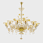Люстра Sogni Di Cristallo Gold Apollo — фото 1