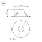 036576 Arlight Светильник MS-BLIZZARD-BUILT-R165-16W Warm3000 (WH, 100 deg, 230V) — фото 1