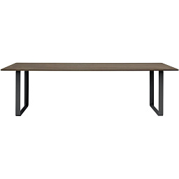 65208 Muuto 7070 обеденный стол массив копченого дуба черный 108x255 см