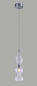 2075/201 IRIS Crystal lux Светильник подвесной 1х60W Е14 Хром