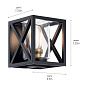 Moorgate 7" 1 Light Wall Sconce with Clear Glass Black настенный светильник 55063BK Kichler — фото 2