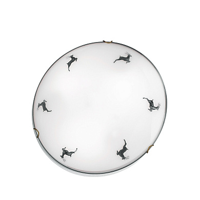 Kolarz MOON 731.12.4.133 потолочный светильник состаренная латунь ø40cm высота 9cm 2 лампы e27