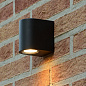 69801/01/30 Lucide Zaro уличный настенный светильник цилиндрической формы чёрного цвета — фото 2