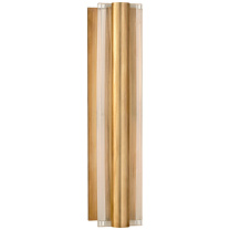 Daley Medium Linear Sconce натуральная латунь с кристаллом