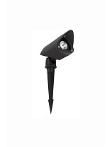 Sandy Black Aluminium & Glass LED 7 Watt 579Lm 3000K 220-240 Volt 50Hz Beam Angle 24° IP65 D: 6.5 W: 13 H: 24-31 cm