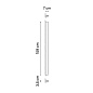 177411/11 Vibia Offset Настенный светильник Up&Down Surface Grazer 160 см - 1774 — фото 1