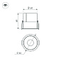 Встраиваемый светильник Darklight Arlight MS-ATLAS-BUILT-R66-15W — фото 1