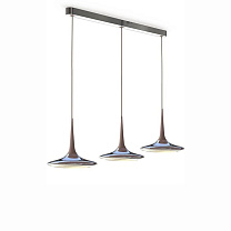 Falling Leaf Trio - suspension/Marron