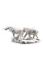 Фарфоровая композиция животных саванны на подставке African Savannah Lladro, белая матовая 01009275 — фото 2