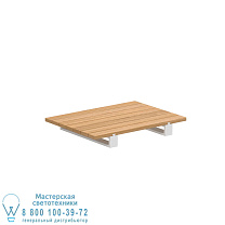 VIGOR LOUNGE НИЗКИЙ СТОЛ 150X108 ТИК-БЕЛЫЕ НОЖКИ Royal Botania