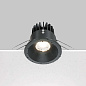 Zoom Maytoni встраиваемый светильник DL034-L12W3K-D-B черный