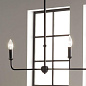 Pallas 48.25" 3 Light Linear Chandelier Black люстра 52519BK Kichler — фото 1