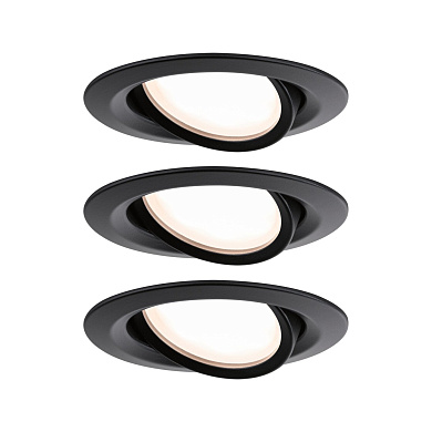 93082 LED Recessed luminaire Nova Plus Coin Basic Set Swivelling Встраиваемые светильники Paulmann