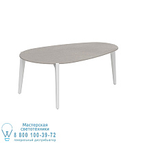 СТОЛИК TEA TIME 100X60CM H40 БЕЛАЯ КЕРАМИКА CEMENTO LUMINOSO Royal Botania