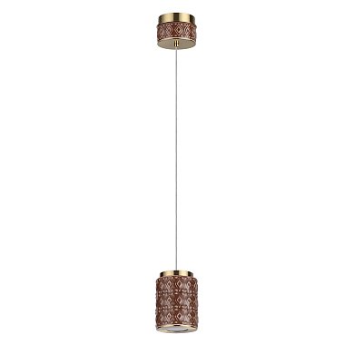 Подвесной светильник Odeon Light Lulu 5453/5LA, коричневая керамика
