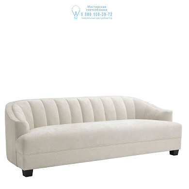 111271 Sofa Polaris ecru velvet Eichholtz