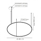 SPULA180LEDANIN Axolight U Light 180 SP RE LED встраиваемая люстра антрацит — фото 1