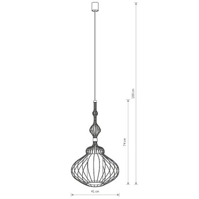NW 8866 Nowodvorski Abi BLACK M подвесной светильник черный