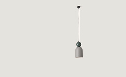 C1084 Aromas Del Campo Bell подвесной светильник с компактным цилиндрическим корпусом и направленным вниз светом