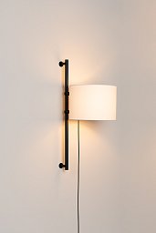 Настенный светильник Twain Milan Iluminacion, норка, белый абажур