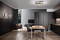 PETRA-S3ARAS Icone Petra SOSPENSIONE 41+13W 3000K NERO ARDESIA- ALLUMINIO SAT Одинарный подвес — фото 1