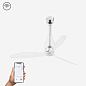 33381WP Faro ETERFAN Transparent ceiling fan with DC motor SMART люстра-вентилятор блестящий хром — фото 1