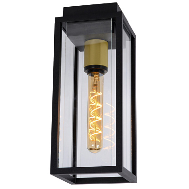 уличный потолочный светильник с решётчатым корпусом цилиндрической формы