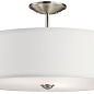 Shailene 18" 3 Light Semi Flush Brushed Nickel потолочный светильник 43692NI Kichler