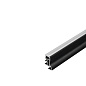SLV 214000 GLENOS F-2340 100 профиль-плинтус накладной, 1 m, с экраном, черный — фото 2