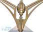 Avignon Подвесной светильник из латуни ручной работы Patinas Lighting PID396631