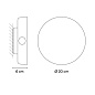 468822/10_10 Vibia Dots outdoor Настенный светильник Direct Surface Grazer Ø 20 см - 4688 — фото 1
