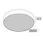 SUPERNOVA LINE 65 930 B черный Delta Light накладной потолочный светильник