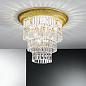 Kolarz MILORD CRYSTAL 0346.14L.3 потолочный светильник золото 24 карата ø50cm высота 46cm 1+3 лампы e27+e14 — фото 1