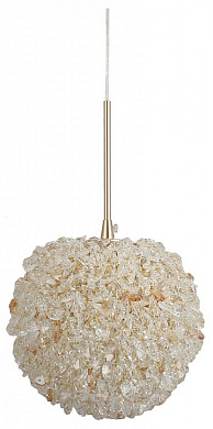 подвесной светильник с плафоном из перламутровых круглых элементов