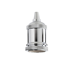 249193 Ideal Lux PORTALAMPADA E27 GHIERA CROMO lampholder