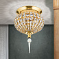 DL 7-478/3/240 gold Oriental Orion хрустальная потолочная люстра корзиночной формы — фото 1