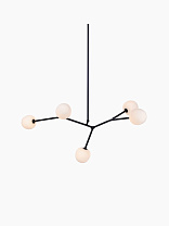Подвесной светильник Heathfield Oslin 5.02 Horizontal — Опал; Сатиновый черный