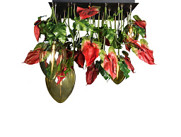 FLOWER POWER ANTHURIUM RED EGGS Светодиодный хрустальный потолочный светильник VGnewtrend