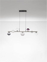 Triac Dimmable Clear, Opal, Smokey & Purple Glass Brushed Nickel Metal LED 40Watt 220-240Volt 2615Lm IP20 3000K L:115 W:25 H:120 cm